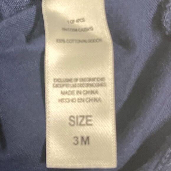 Little Me Navy With White Polka Dots Dress   Sz 3 M - Picture 4 of 5